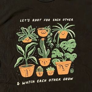 Let’s Root for Each Other XL Black T-Shirt